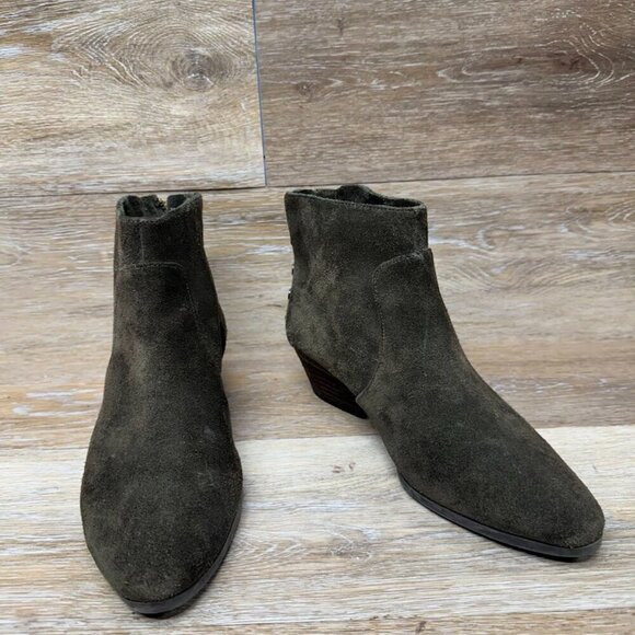 Vince Camuto Cinza Brown Suede Ankle Boots Women's Size 8.5 - Picture 7 of 8